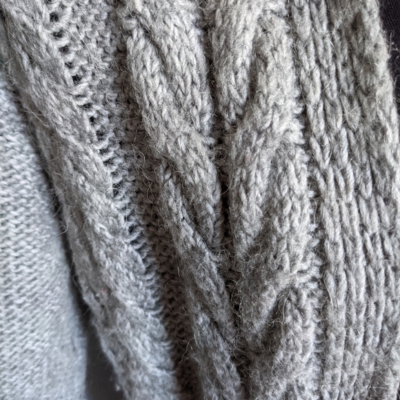 Alpaca wool blend knit cardigan - Picture 3 of 5